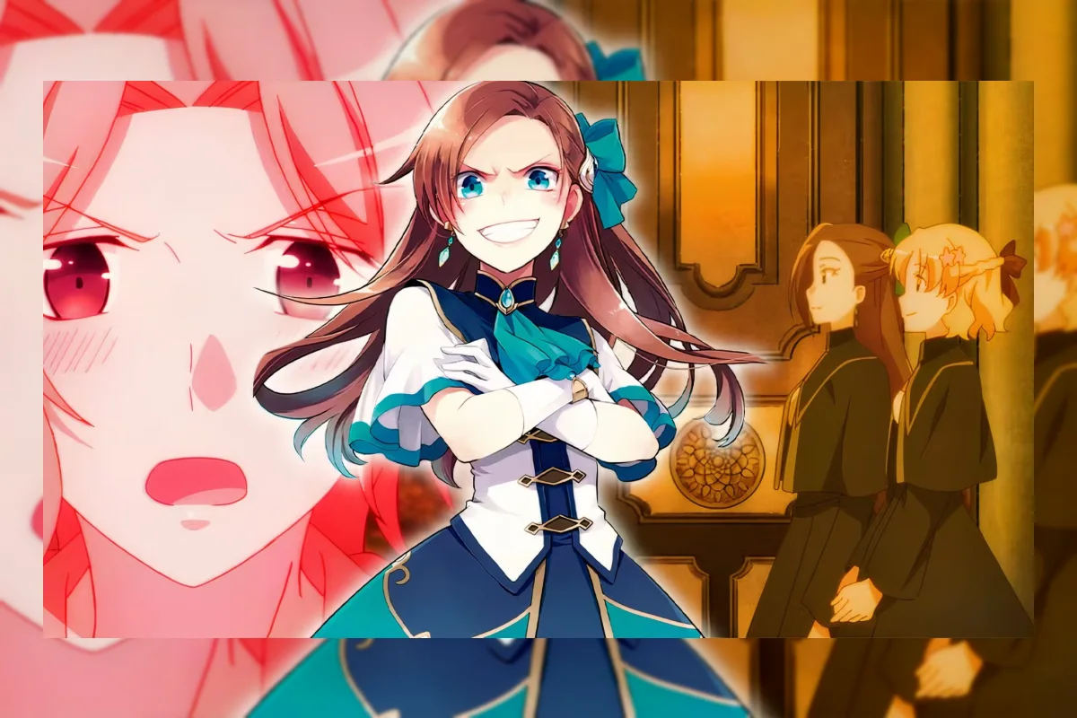 Ilustrasi karakter anime wanita dengan tema villainess
