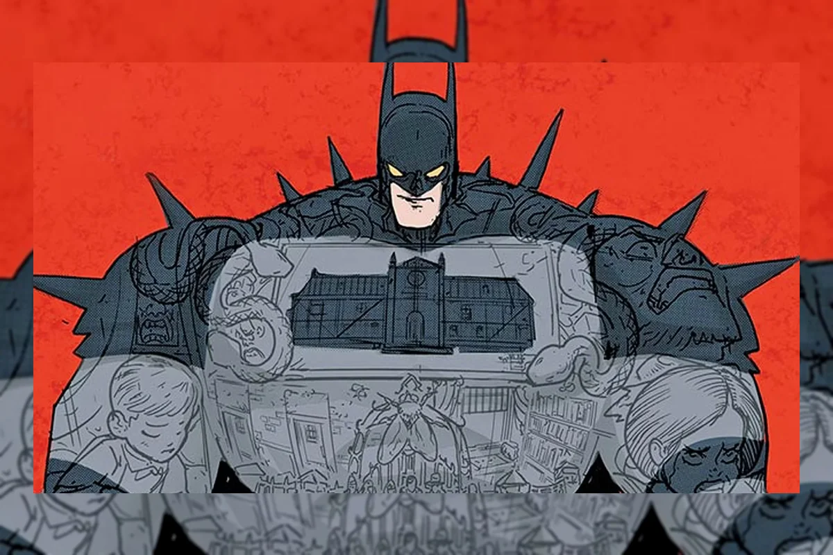 Ilustrasi buku komik Batman