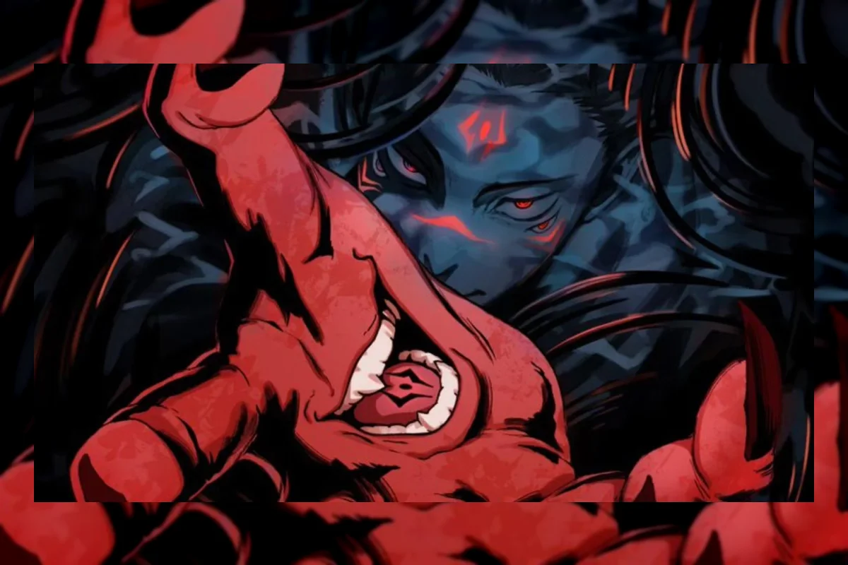 Ilustrasi anime supernatural bertema aksi gelap