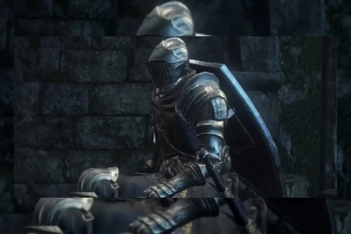 Ilustrasi dunia kelam bertema Dark Souls