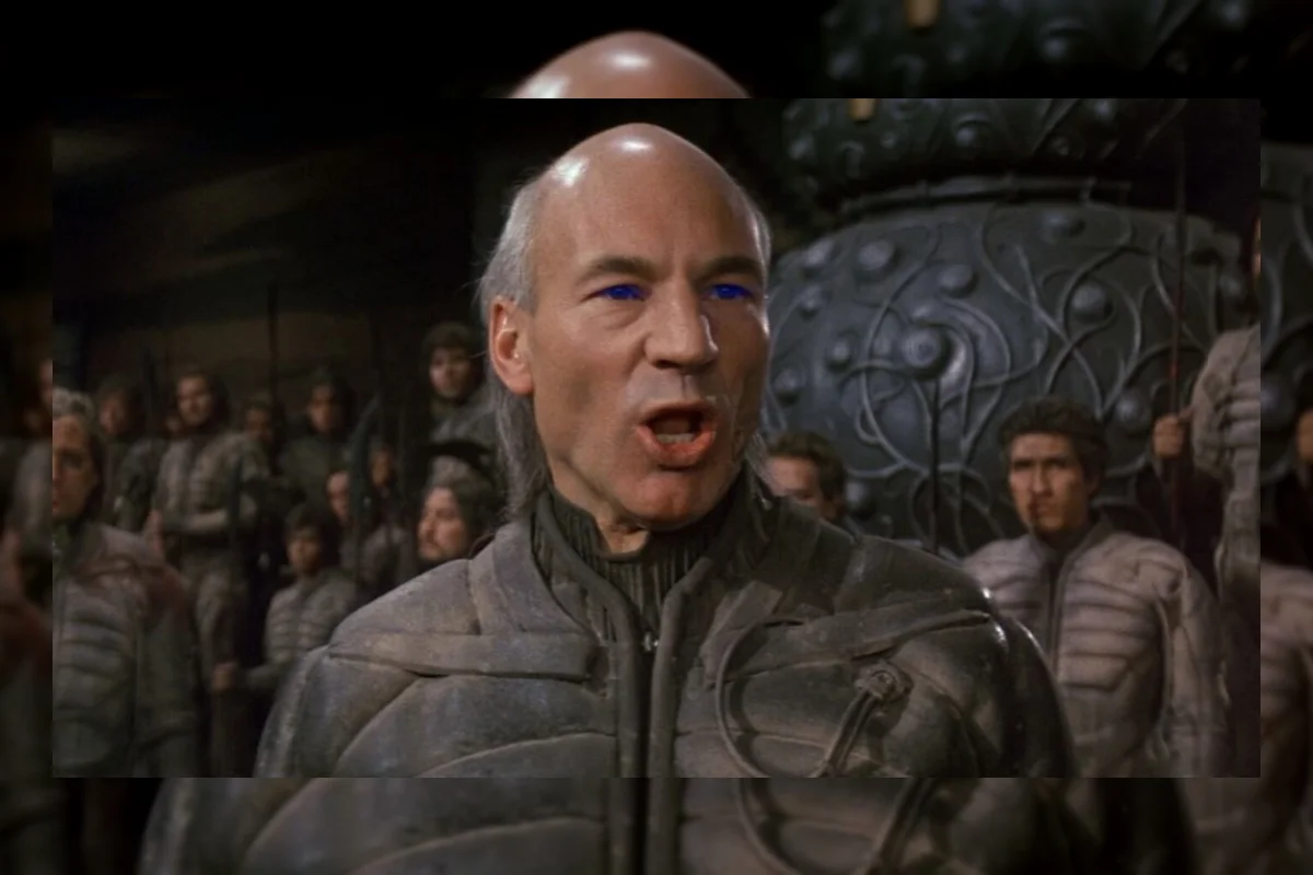 Aktor Patrick Stewart dalam salah satu penampilan panggung dan film