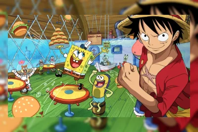Kolaborasi Resmi One Piece dan SpongeBob SquarePants Diumumkan