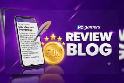 Tulis Artikel Review VCGamers, Raih Saldo Point Rp 50 Ribu