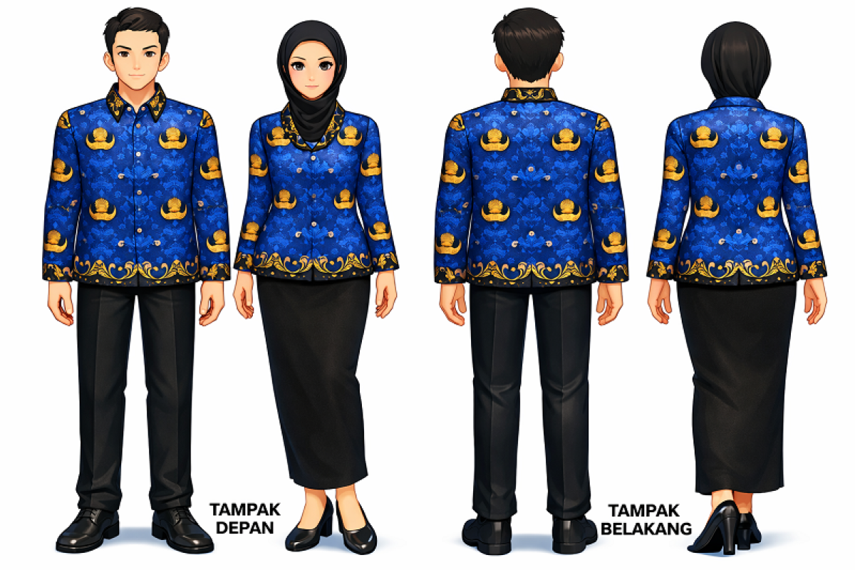 Aturan Baru Seragam Batik Korpri 2026 Berlaku Penuh, Motif Emas Jadi Standar Resmi