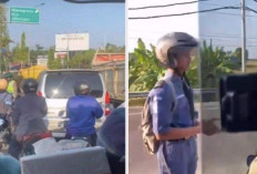 Ngak Setia Kawan? Pelajar Tanpa Helm Masuk Bus Demi Hindari Polisi, Temanya Kena Tilang Polisi